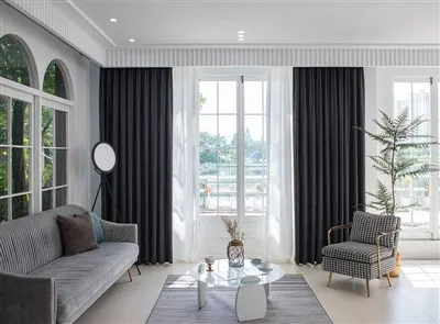 Vienkāršs ciets matēts aizkaru audums